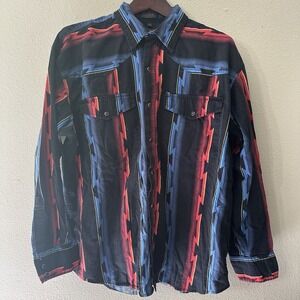 VINTAGE Canyon‎ Guide Shirt Mens XL XL Aztec Western Southwestern Aztec Cowboy
